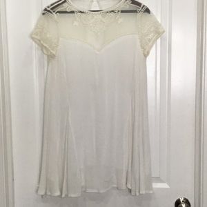 Dress  with embroidered top